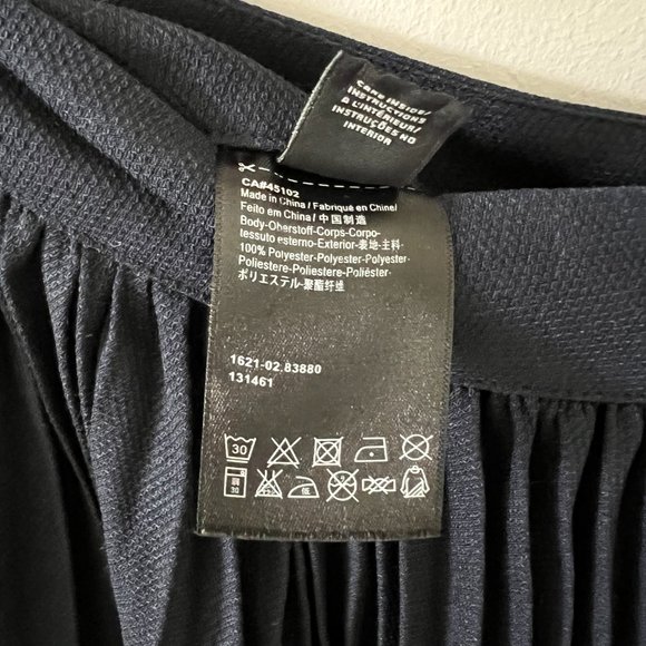 Scotch & Soda - Pleated Palazzo Pants/Trousers in Navy - 1 - Picture 8 of 8